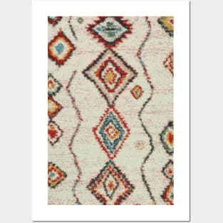 colorful kilim berber carpet Posters and Art